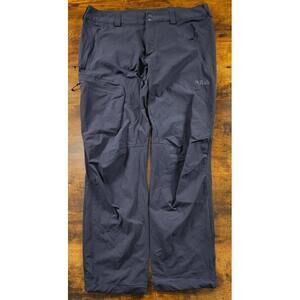 Rab Mens Gray Incline Waterproof Pants Matrix Three Pockets Size 36 X 31